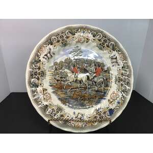 VINTAGE Churchill England Breaking Cover Herring's Hunt Plate | 25 cm