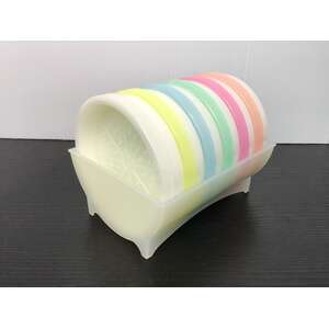RETRO Tupperware 6 Coaster Set | Harlequin Pastel | Australia