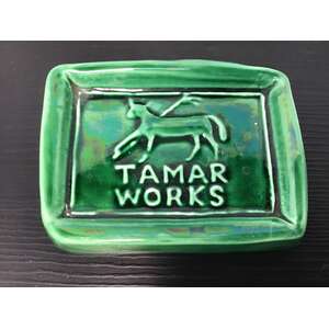 VINTAGE Royal Cauldon Tamar Works Pottery Dish | Green
