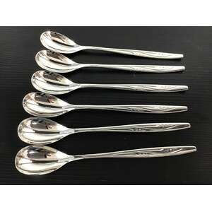 VINTAGE Rodd Stardust Silver Plate Parfait Spoons x 6 