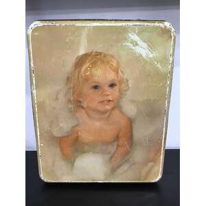 Large Willow Australia Storage Tin - Baby Lid - Rectangular 