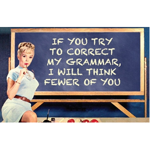 Try To Correct My Grammar | Funny Fridge Magnet | Retro Humour