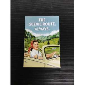 The Scenic Route.  Always. - Fridge Magnet 