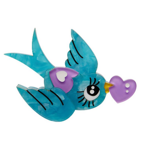 Piper the Love Bird Brooch - Erstwilder - Cute & Spooky By Mimsy