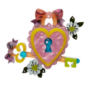 Key To Your Hearth Brooch - Erstwilder - Cute & Spooky By Mimsy