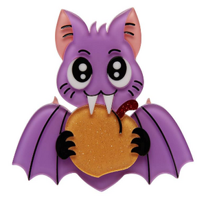 Fruit Bat Attack! Brooch - Erstwilder - Cute & Spooky By Mimsy