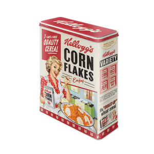 Cereal Storage Tin - Kellogg's Corn Flakes 50's Housewife - 4L - Nostalgic Art