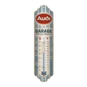 Audi Metal Wall Thermometer | Nostalgic Art | 28 cm