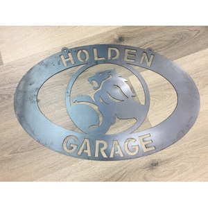 Holden Logo Garage - Laser Cut Steel Sign - 60 x 40 cm