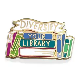 Diversify Your Library Lapel Pin | Jubly-Umph Originals