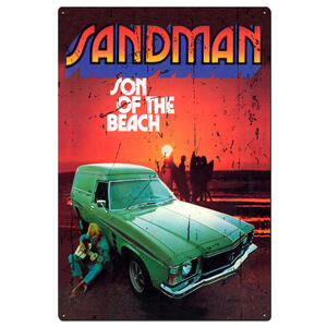 Sandman Son of the Beach - Retro Tin Sign - 20 x 30 cm Portrait