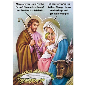 Mary & Joseph | Funny Christmas Card | Tantamount Cards