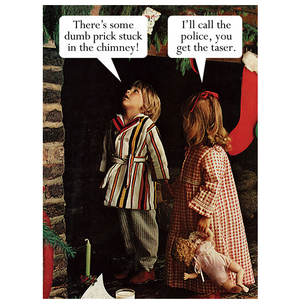 Stuck In Chimney | Funny Christmas Card | Tantamount Cards