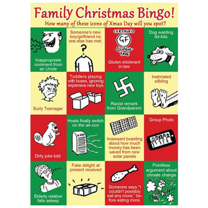 Family Christmas Bingo | Funny Christmas Card | Tantamount Cards