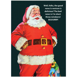 Santa Venison | Funny Christmas Card | Tantamount Cards
