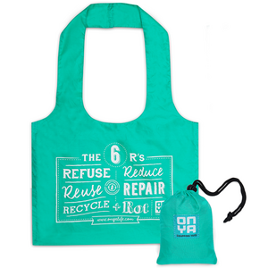 Shopping Tote Bag - Onya - Aqua - Made From Recycled Plastic Bottles