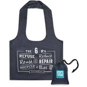 Shopping Tote Bag - Onya - Charcoal - Made From Recycled Plastic Bottles 