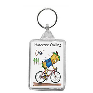 Hard Core Cycling | Keychain