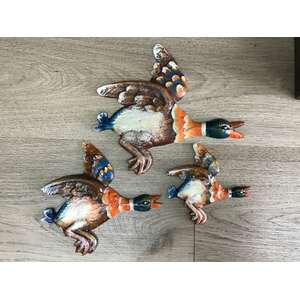 Reproduction Cast Iron Wall Ducks - Set of 3 - Classic Style 