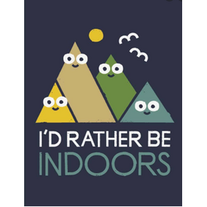 I'd Rather Be Indoors - Funny Fridge Magnet
