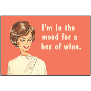 Box of Wine Mood - Funny Fridge Magnet