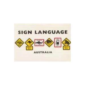 Sign Language Australia | Funny Aussie Postcard