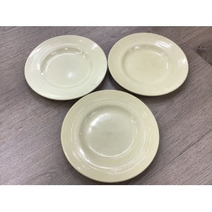 VINTAGE Woods Ware Jasmine  Yellow Side Plates x 3 - 17 cm