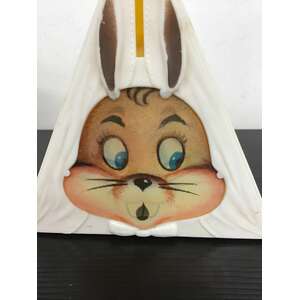 VINTAGE Rabbit Money Box - Made in Australia - Plastic 