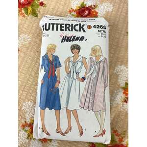 VINTAGE Butterick 4263 Sewing Pattern - Miss Size 18 20 22 - Dress & Tie 