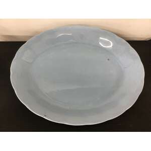 VINTAGE Grindley Lupin Petal Blue Oval Serving Plate