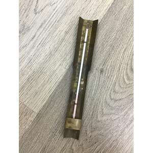 VINTAGE Fowlers Vacola Brass & Glass Thermometer 