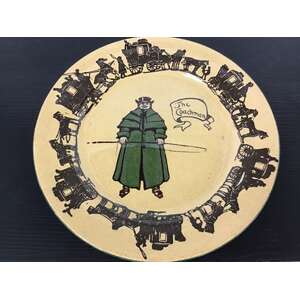ANTIQUE Royal Doulton Series Ware Plate - The Coachman D3118 - AF