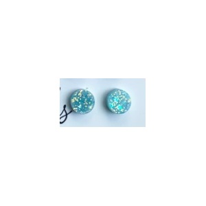 GlitterPOP Stud Earrings | Little Puddles | Single Pair | Mint