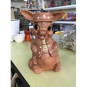 VINTAGE Twin Winton USA Happy Donkey Cookie Jar - AF 