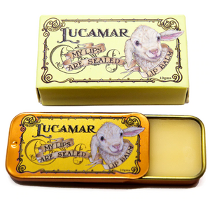 Natural Lip Balm in Tin 10g - Lucamar - Lanolin - Choc Mint