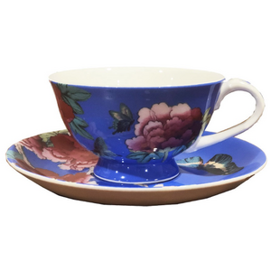 Tea Cup & Saucer Cornflower Blue - Anna Chandler