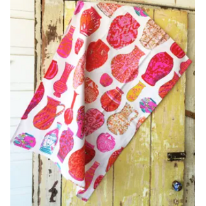 Tea Towel - Anna Chandler - Pink Vases
