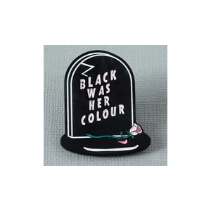 Black Was Her Colour | Enamel Lapel Pin