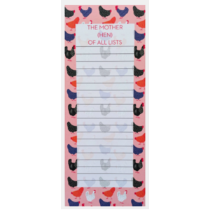 The Mother (Hen) of All Lists Jotter - Note Pad with Magnet