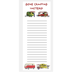Gone Camping Instead Jotter - Note Pad with Magnet