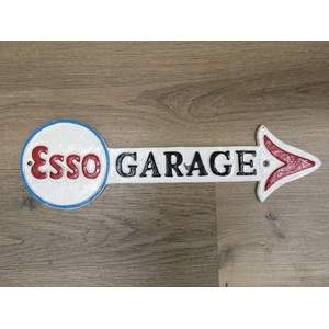 Esso Garage Sign - Cast Iron - 40 cm - Arrow Shape 