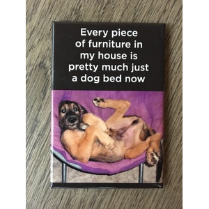 Dog Bed - Funny Fridge Magnet