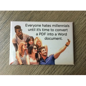 Everyone Hates Millennials - Funny Fridge Magnet