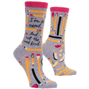 I'm A Nerd...And Not The Cool Kind | Funny Women's Crew Socks