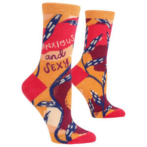 Anxious and Sexy | Funny Women's Crew Socks