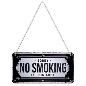 Sorry No Smoking In This Area - Hanging Tin Sign - Nostalgic Art