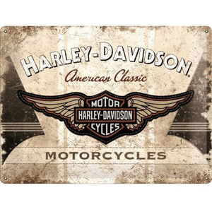 Harley Davidson American Classic - Large Tin Sign - Nostalgic Art - 30 x 40 cm