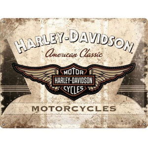 Harley Davidson American Classic Motorcycles - Large Tin Sign - Nostalgic Art