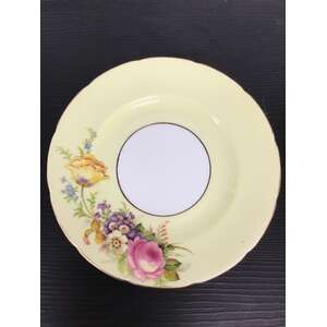 VINTAGE EB Foley Bone China Side Plate - Yellow Floral 