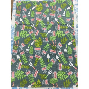 Potted Herbs Cotton Tea Towel